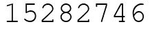 Число 15282746.