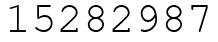 Число 15282987.