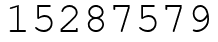 Число 15287579.