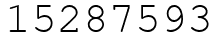Число 15287593.