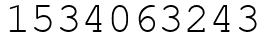 Число 1534063243.
