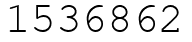 Число 1536862.