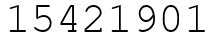 Число 15421901.
