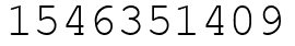 Число 1546351409.