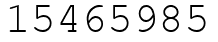 Число 15465985.