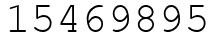 Число 15469895.