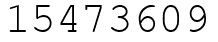 Число 15473609.