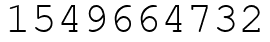 Число 1549664732.