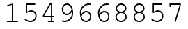 Число 1549668857.
