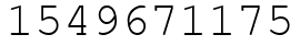 Число 1549671175.