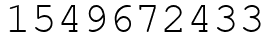 Число 1549672433.