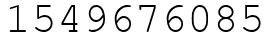 Число 1549676085.
