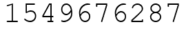 Число 1549676287.