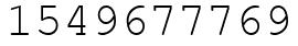 Число 1549677769.