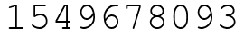 Число 1549678093.