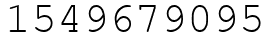 Число 1549679095.