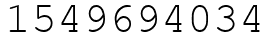 Число 1549694034.