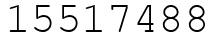 Число 15517488.
