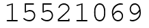 Число 15521069.