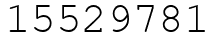 Число 15529781.