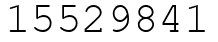 Число 15529841.