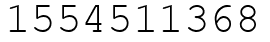 Число 1554511368.