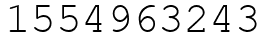 Число 1554963243.