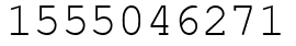 Число 1555046271.