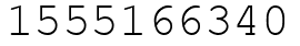 Число 1555166340.