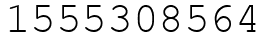 Число 1555308564.