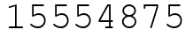 Число 15554875.