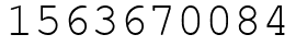 Число 1563670084.