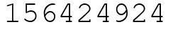 Число 156424924.