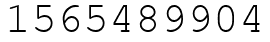 Число 1565489904.