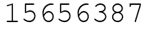 Число 15656387.