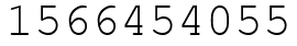 Число 1566454055.