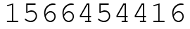 Число 1566454416.