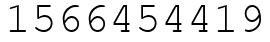 Число 1566454419.