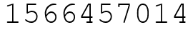 Число 1566457014.