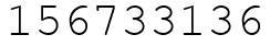 Число 156733136.