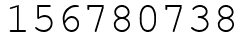 Число 156780738.
