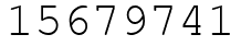 Число 15679741.