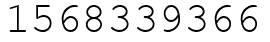 Число 1568339366.
