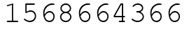 Число 1568664366.