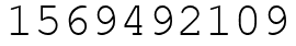 Число 1569492109.
