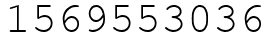 Число 1569553036.