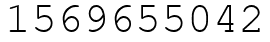 Число 1569655042.
