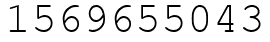 Число 1569655043.