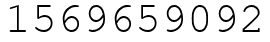 Число 1569659092.