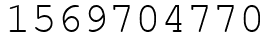 Число 1569704770.
